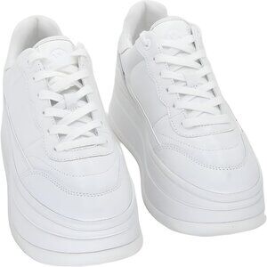 Michael Kors Hayes Lace-Up Platform Sneakers Optic White US 8.5M